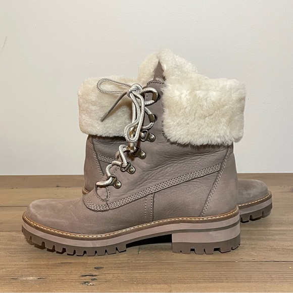 Timberland NWOT Courmayeur Valley waterproof faux fur boots womens 9 - Picture 4 of 8